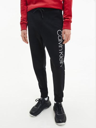 Calvin Klein Ruhák HU564842 | Calvin Klein Organic Cotton Logo Férfi Jogger Fekete